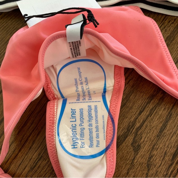 Solid & Striped Flamingo Pink Bikini Set, Katie Top & Lulu Bottom, NWT - Picture 12 of 15